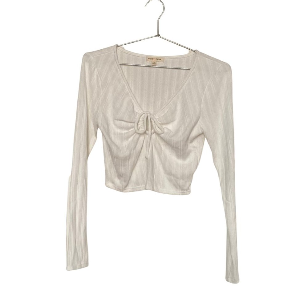 Moa Moa, cropped knit top, xs